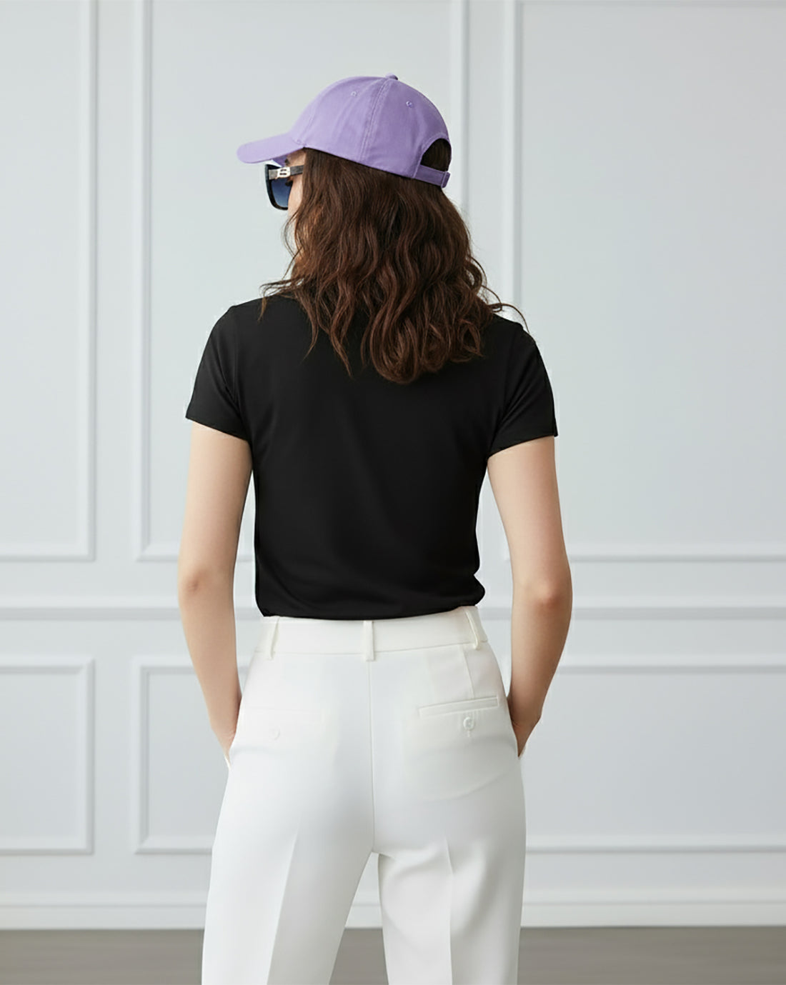 HIGHZOO Women's Printed Casual T-shirt - Black