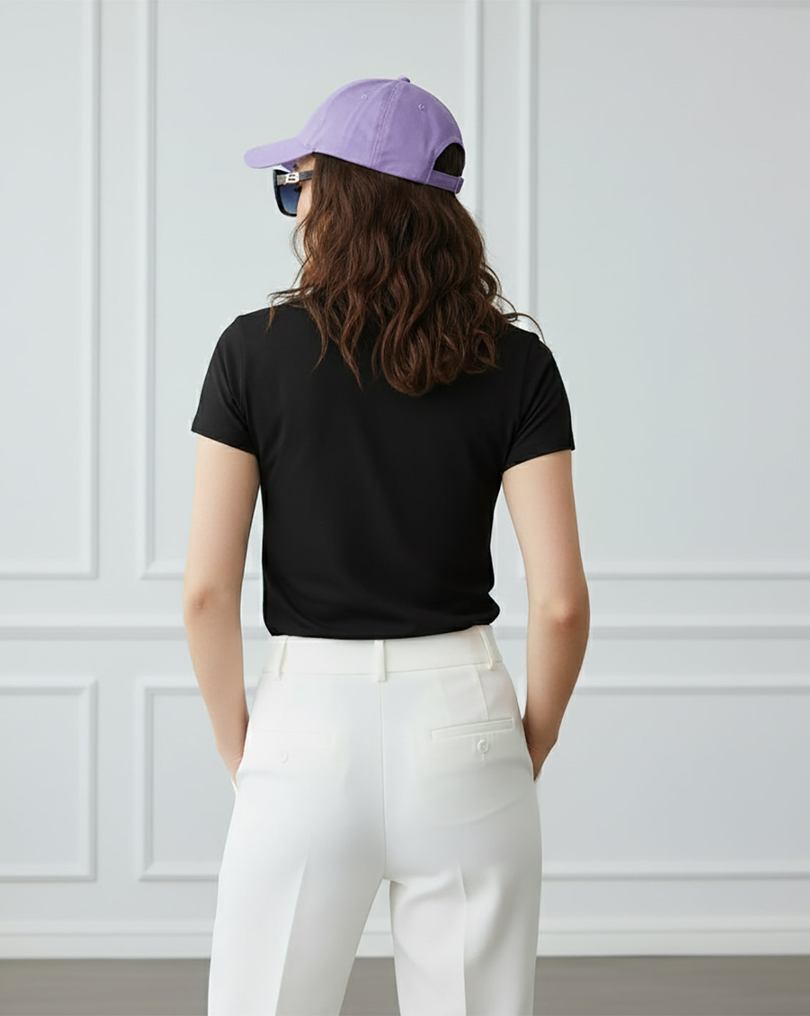 HIGHZOO Women's Printed Casual T-shirt - Black